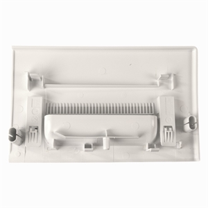 Skuffefront til sæbeskuffe i vaskemaskine fra Siemens.