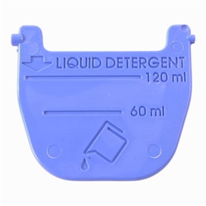 Blå klap for  sæbeskuffe i vaskemaskine til Aeg, Zanussi og andre mærker.