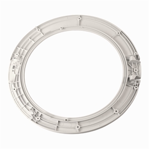 Indvendig dørramme i vaskemaskine fra Bosch og Siemens. 