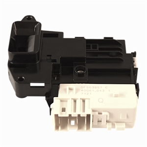 Dørkontakt som lås i vaskemaskine fra LG.