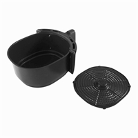 Skål med håndtag og rist til Obh, Tefal airfryer.