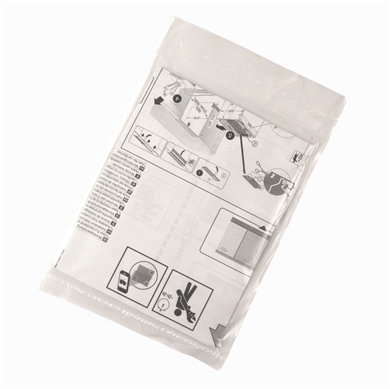 Skabelon til integreret låge på opvasker fra Bosch.