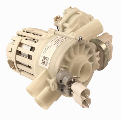 Varmelegeme med spulepumpe til opvaskemaskine fra Miele.