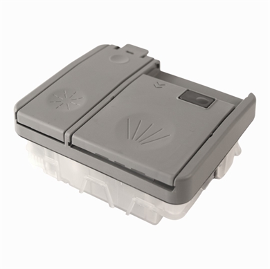 Komplet sæbeautomat i opvaskemaskine fra Point, Vestfrost og andre mærker.