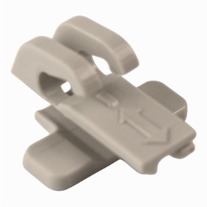 Plastclips til kopholder i nederste trådkurv i Miele opvaskemaskine.