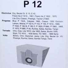 P12 - FILTER CLEAN - støvsugerposer - ELECTROLUX, VOLTA