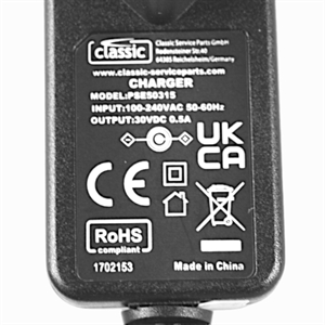 Magnetisk oplader til batteri støvsuger fra Philips - Alternativ type.
