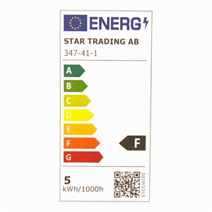 E14 sokkel - 4,8W / 230V pære til emhætte fra Gorenje og andre mærker.