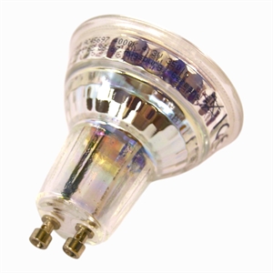 LED pære er med GU10 sokkel.