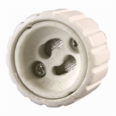 Lampe adapter fra E14 pære til GU10 spots