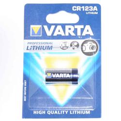 3 volt CR123A Varta Batteri - i 1 stk pakning