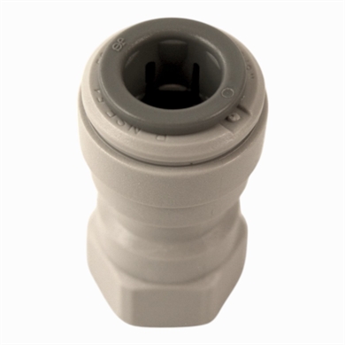 Nippel forskruning indvendig 1/4" gevind til 3/8" Pex.