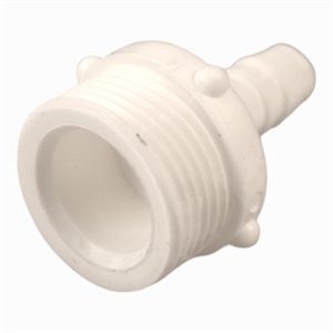 Lige gevindstuds med 3/4 tomme udvendig gevind og 12 mm. studs som typisk passer til 1/2 tomme slange.