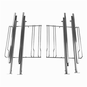 Sæt med 2 niveau teleskopudtræk til bageplade i ovn fra Bosch, Siemens og andre mærker.