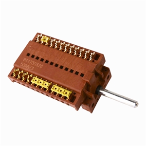 Funktionsvælger til indstilling af ovn på Smeg SCBxx komfur.