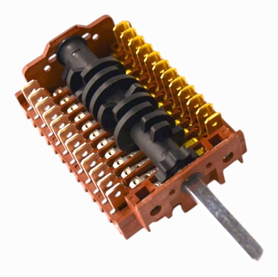 Omskifter til funktionsvalg i ovn fra Smeg.