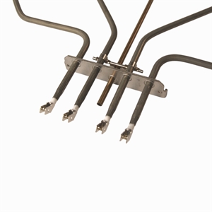 Varmelegeme og grillelement øverst i ovn og komfur fra Bosch, Siemens og andre mærker.