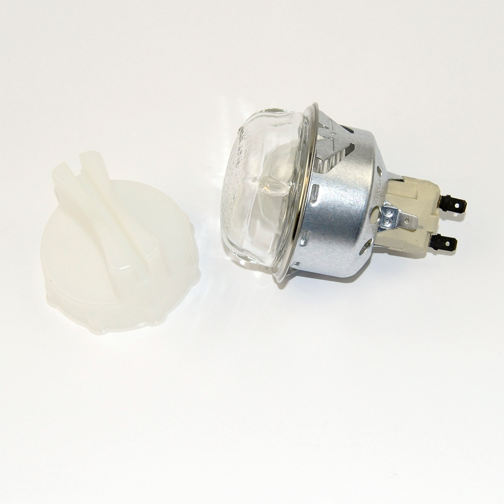 marts Tegnsætning Skal Lampe med glas og fatning til Bosch og Siemens ovn og komfur