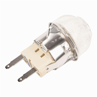 Komplet ovnlampe med glas, fatning og pære til ovn fra Bosch, Siemens og andre mærker.