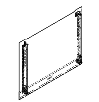 Voss - yderste ovnlågeglas - 59,4 X 47,0 cm.
