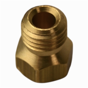 Flaskegas dyse til Propangas - Butan gas på kogeblus i gaskomfur fra Beko, Blomberg, Grundig og andre mærker.