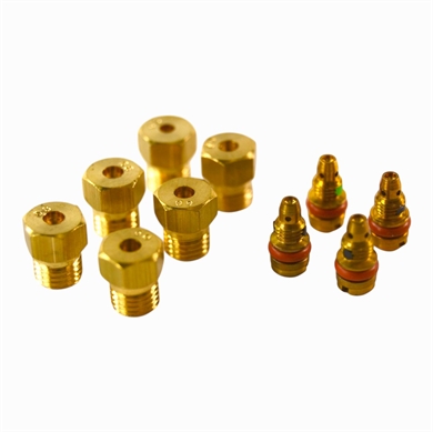 Dyse sæt til propan gas - 6 og 4 stk. i gaskomfur fra Bosch, Siemens og andre mærker.