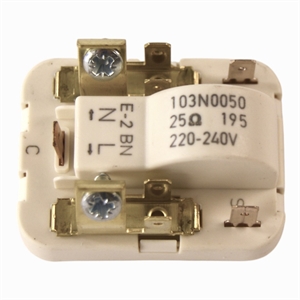 Universal startrelæ type 130N 0050 til kompressor i køleskab.