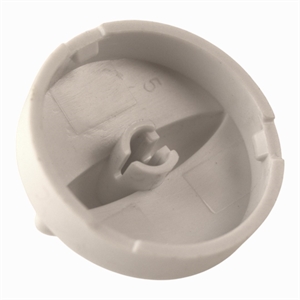 Knap til justering af termostat i køleskab og fryseskab.