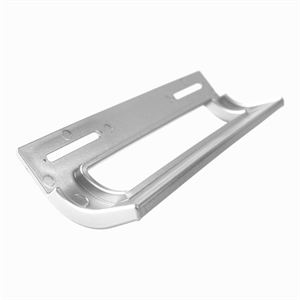 Universal sølvfarvet plasthåndtag til køleskabe og frysere.