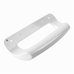 Plast håndtag i hvid til køleskab og fryser fra Snaige.