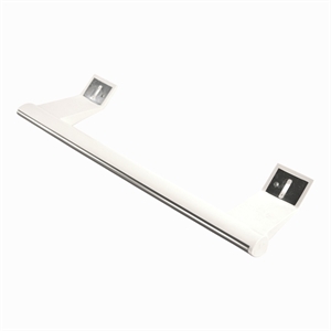 Hvidt plast håndtag til køleskab og fryser fra Snaige.