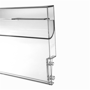 Klap med vippefunktion til top hylde i Gorenje og Asko frysere.