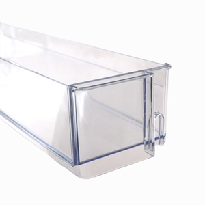 Midterste dørhylde i køleskabe fra Bosch og Siemens.