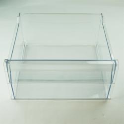 Midterskuffe i fryseskab fra Ikea, Whirlpool - transparent plast.