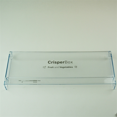 Crisperbox front til skuffe i Bosch og Siemens køleskab.