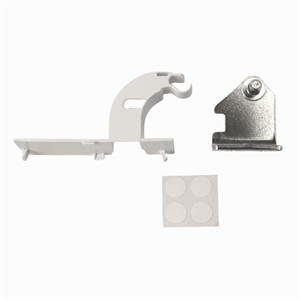 Metal hængsel nederst til venstre i køleskabsdør og fryser dør i kølefryseskab fra Lg.