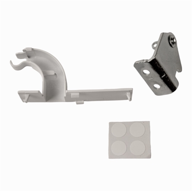 venstre hængsel med hvid kappe til køl og frys fra LG.