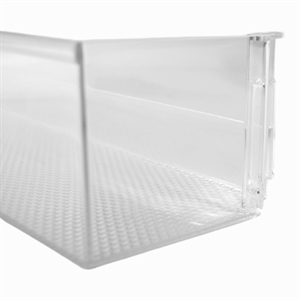 Dørhylde til flasker nederst i køleskab fra Beko og Blomberg.