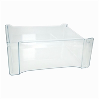 Transparent midterste skuffe i fryseskab fra Gorenje.