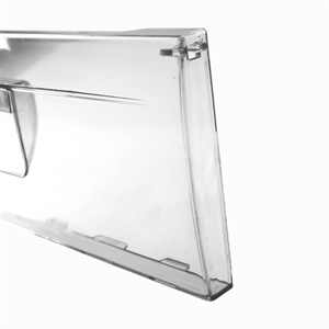 Front til grøntskuffe i køleskab og kølefryseskab fra Blomberg, Gram og andre mærker.