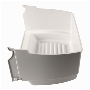 Skuffe uden front til grøntsager i køleskab fra Bosch, Siemens og andre mærker.