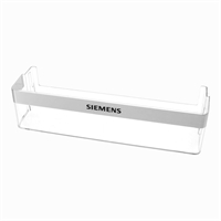 Nederste dørhylde til køleskab og kølefrys fra Siemens.