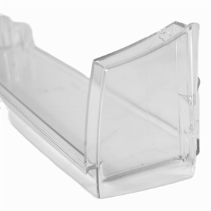 Øverste hylde i dør i køleskab fra Snaige og andre mærker.