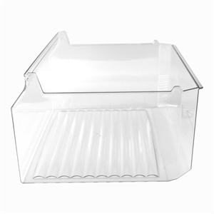 Transparent skuffe i skabsfryser fra Siemens og Bosch.