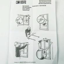 Montage instruktion - gummiliste i køleskab fra Atlas og Electrolux.