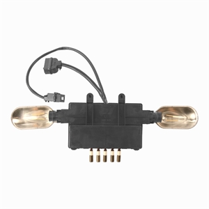 Modul med knapsæt og to lamper til emhætte fra Electrolux, Corbero.